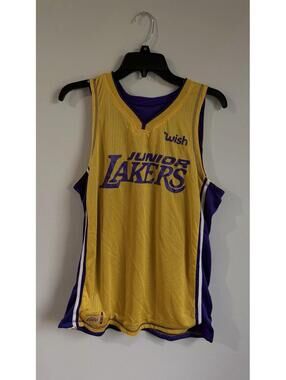 Junior Lakers Foundation Reversible Basketball Jersey Size Adult Large